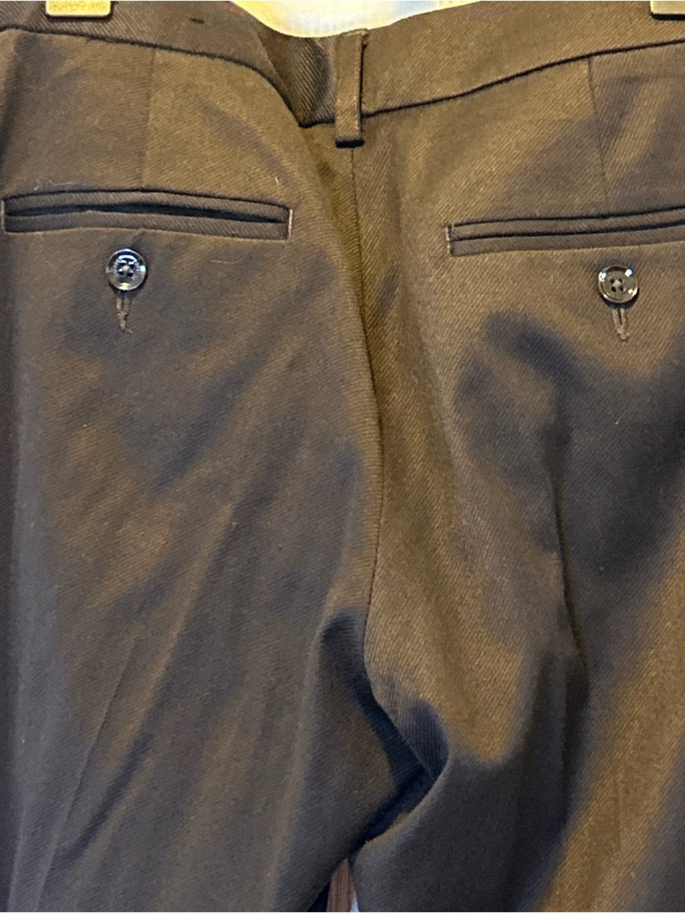 Express Editor Brown Boot‑Cut Dress Pants Y2K authentic - Picture 7 of 7